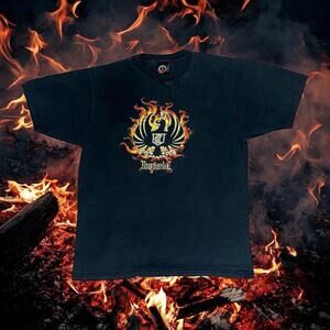 90S Imperial Beer Flaming Phoenix Costa Rica Faded Promo Graphic T Shirt